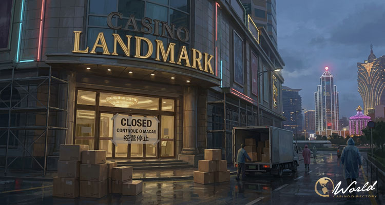 คาสิโนแลนด์มาร์ก (Casino Landmark) ปิดกิจการตามนโยบายยุติระบบดาวเทียมของมาเก๊า