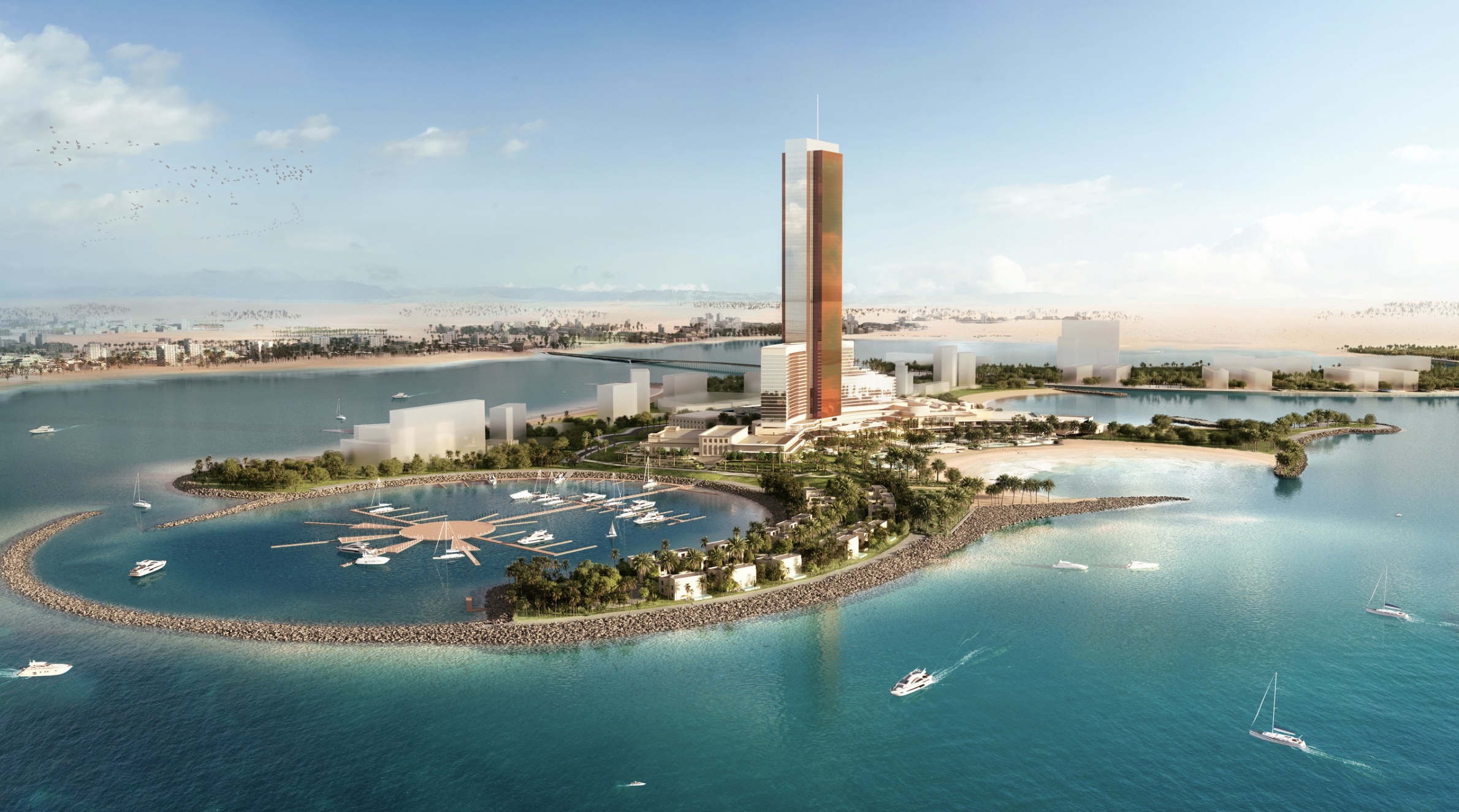 Wynn Resorts ประกาศความคืบหน้าสำคัญของ Wynn Al Marjan Island ในสหรัฐอาหรับเอมิเรตส์