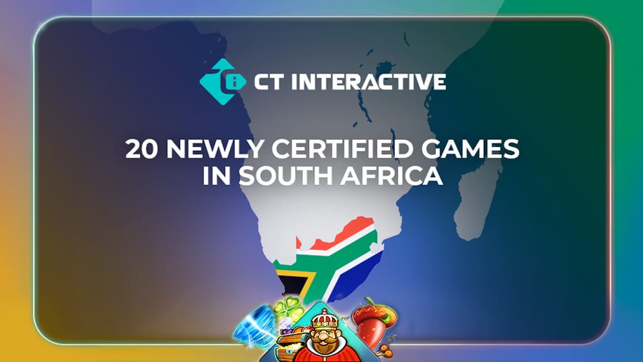 CT Interactive ขยายตลาด iGaming อย่างต่อเนื่อง บุกเข้าสู่ตลาดแอฟริกาใต้ด้วยเกมผ่านการรับรอง 20 เกม