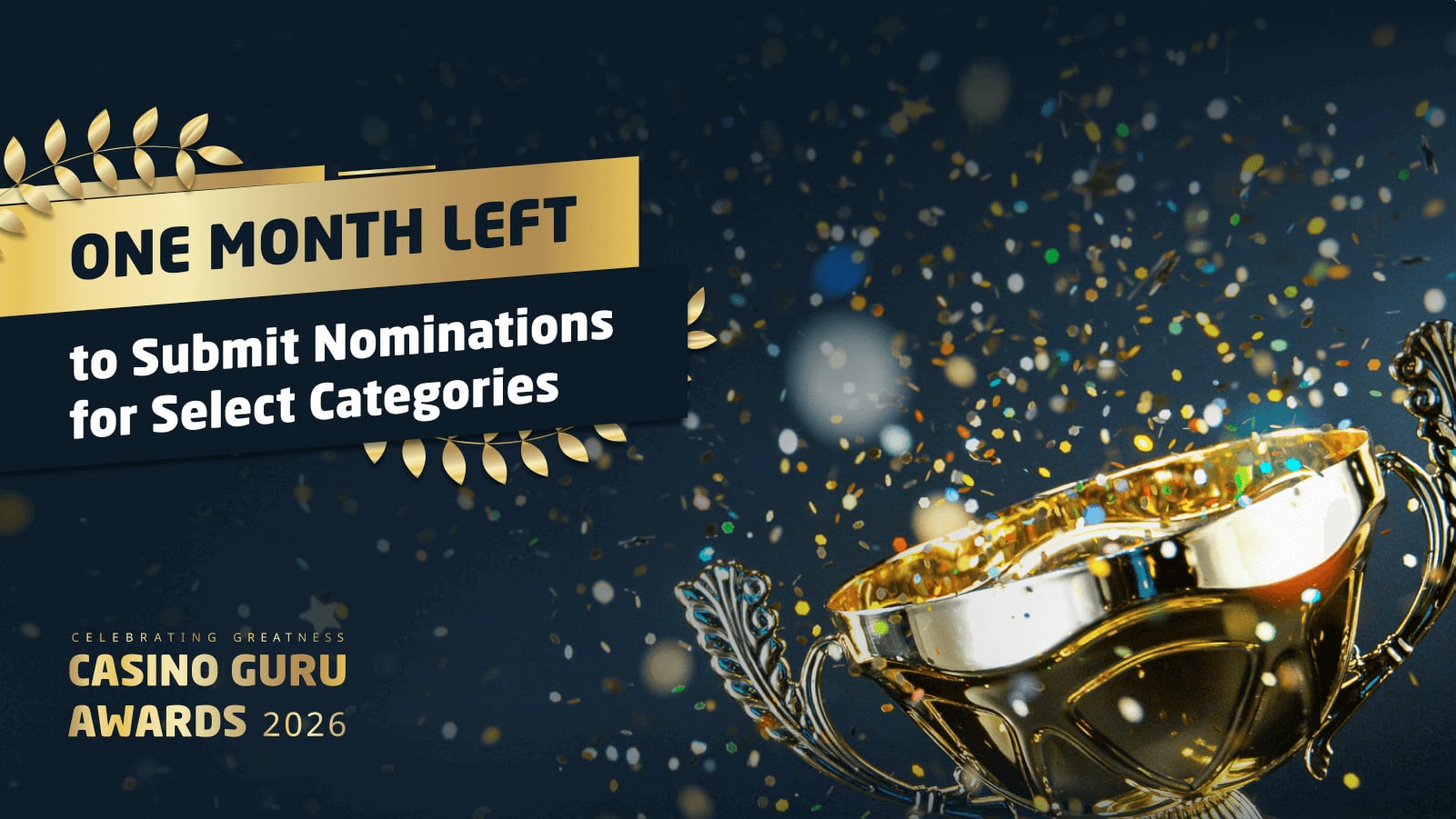 Casino Guru Awards 2026 เปิดรับคำเสนอชื่ออีก 1 เดือนเท่านั้น