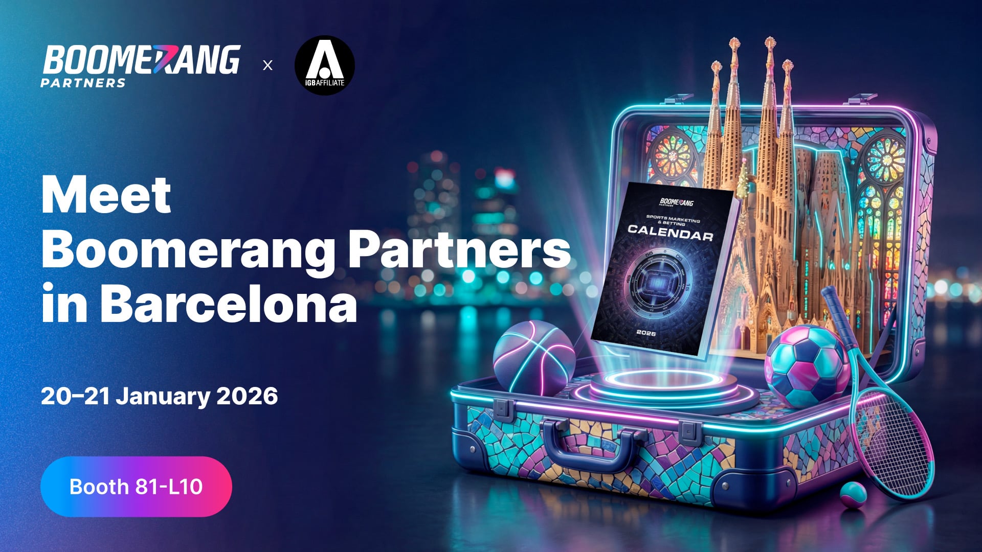 Boomerang Partners เปิดตัวปฏิทินการตลาดกีฬาร่วมงาน iGB Affiliate Barcelona 2026