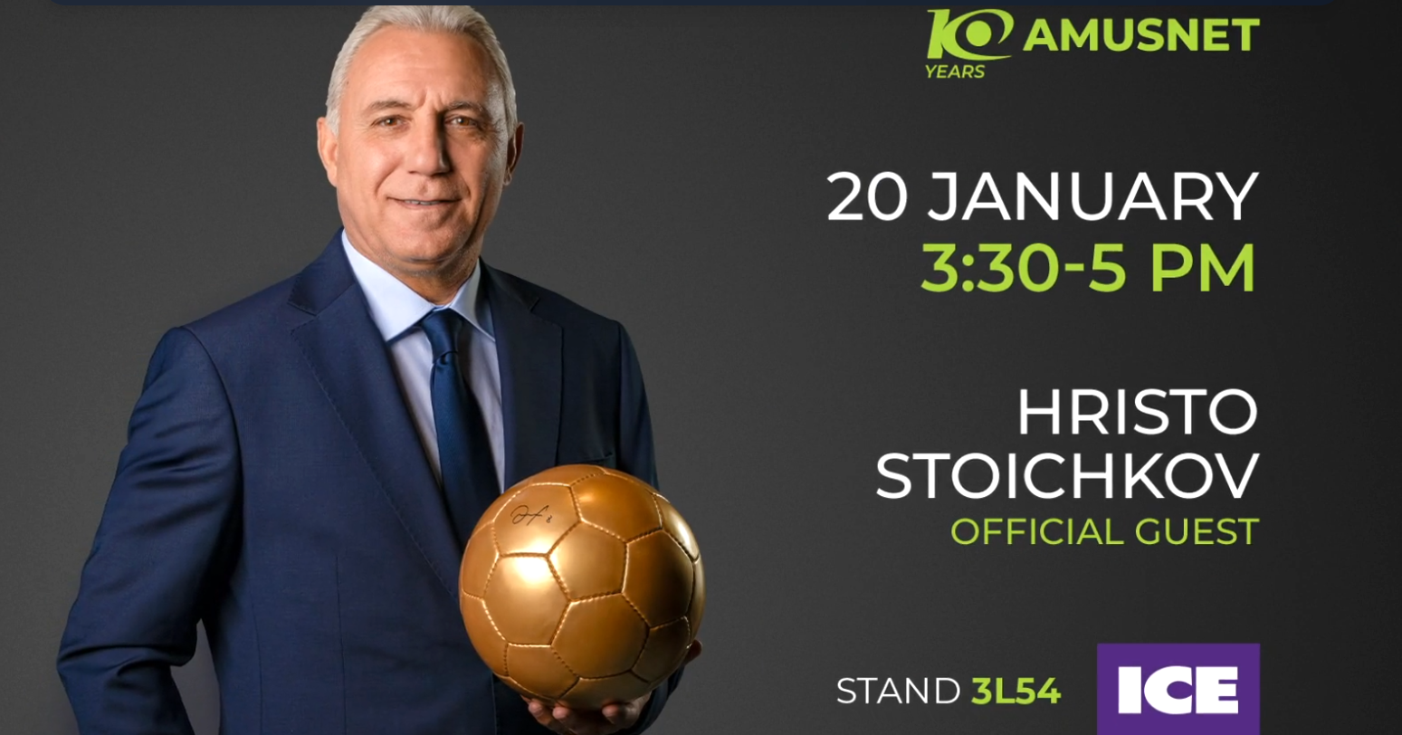 Amusnet เตรียมเฉลิมฉลองครบรอบ 10 ปีและแสดงผลงานเด่นที่งาน ICE Barcelona 2026