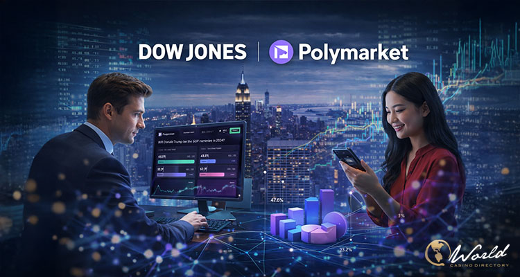 Dow Jones จับมือ Polymarket นำข้อมูลพยากรณ์ตลาดมาแสดงผลบนแพลตฟอร์มหลัก