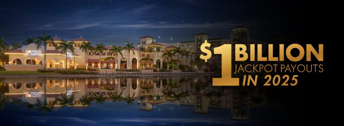 Seminole Casino Coconut Creek แจกแจ็กพอตกว่า 1 พันล้านดอลลาร์ในปี 2025
