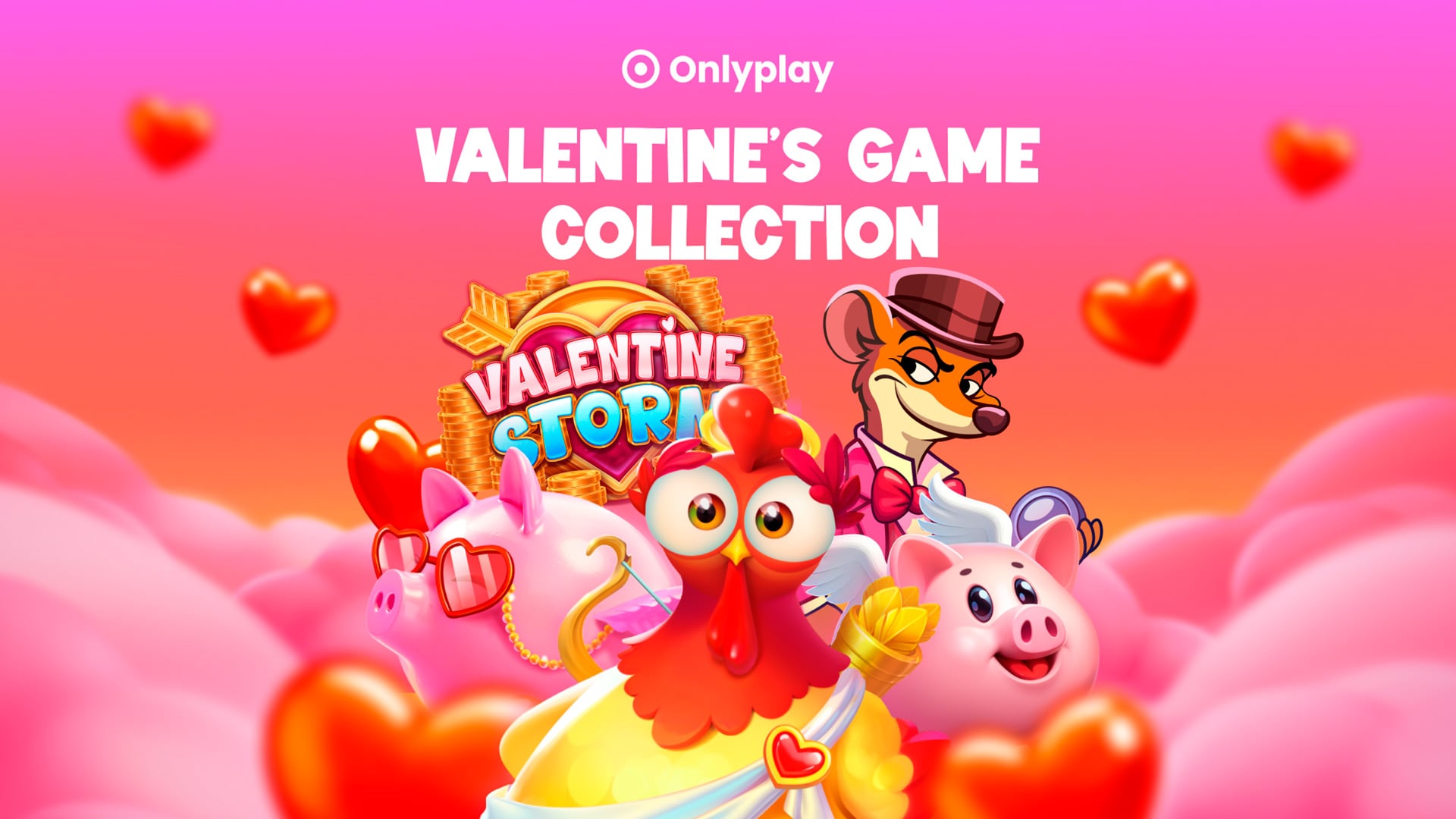 Onlyplay เปิดตัวคอลเลกชันวาเลนไทน์ พร้อมเกมสล็อตใหม่ 3 เกมและสกินธีมฤดูกาล 2 เกม