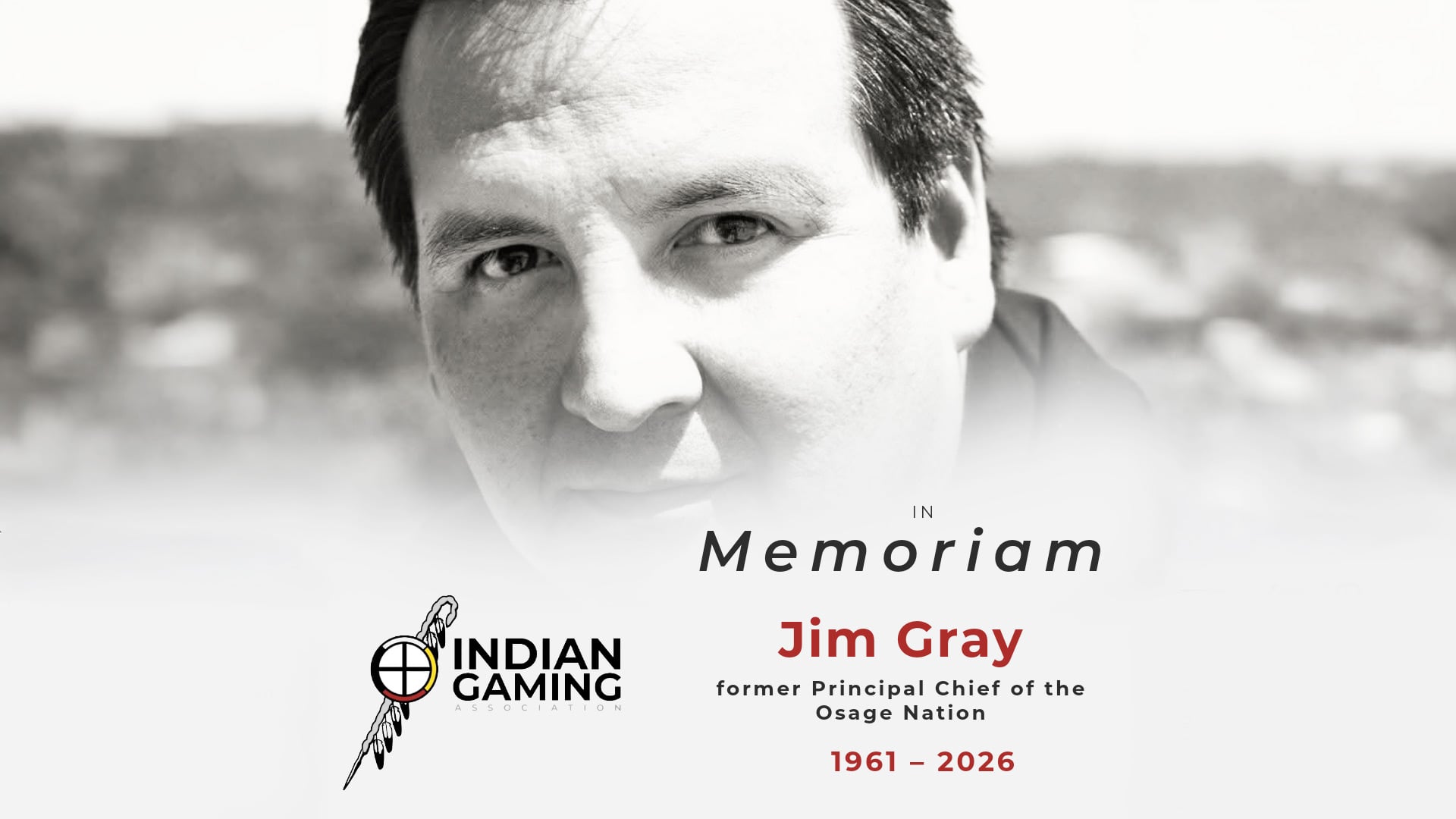 สมาคมเกมอินเดียนแสดงความเสียใจต่อการจากไปของอดีตผู้นำเผ่า Osage Nation Jim Gray