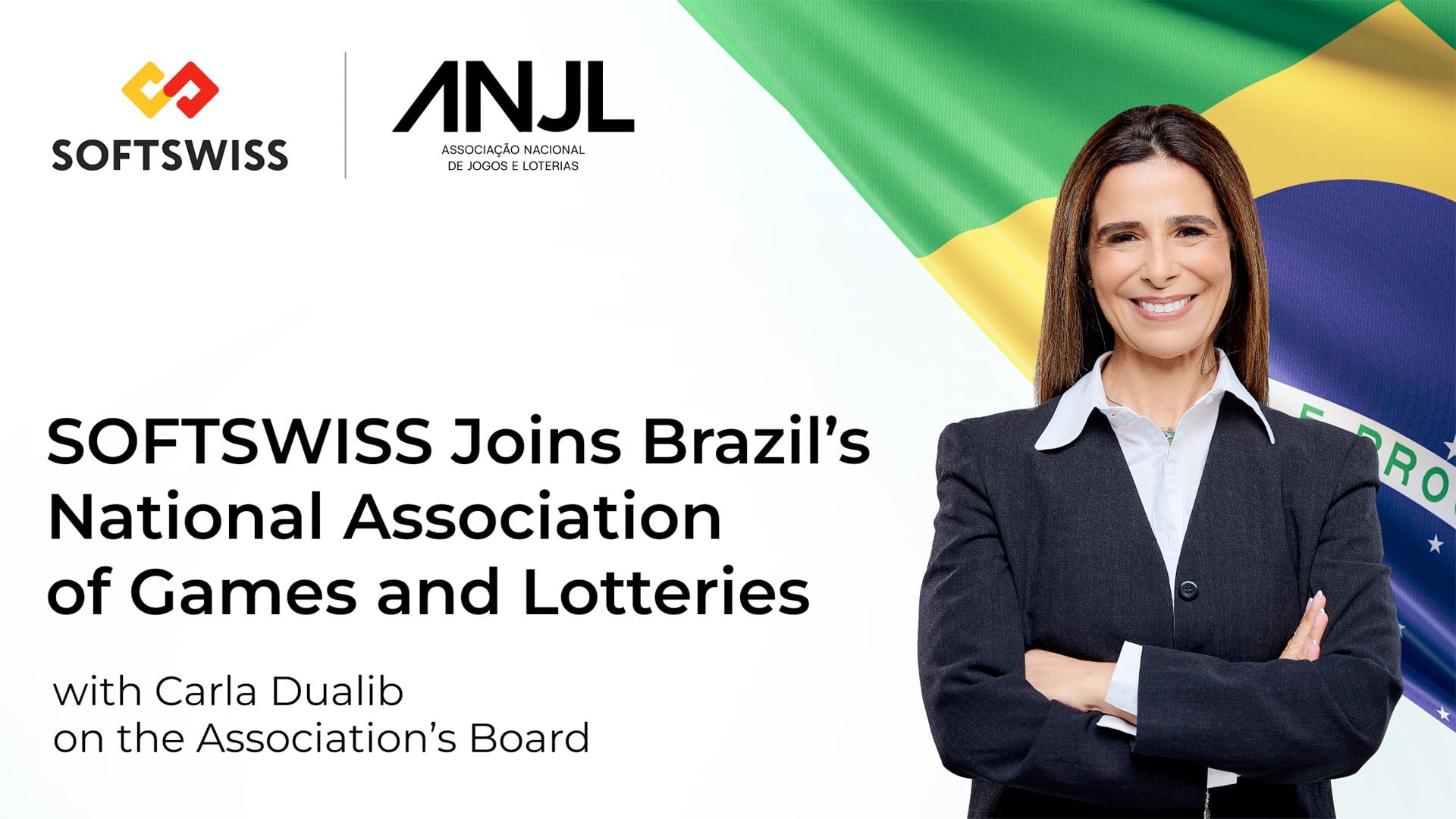 SOFTSWISS เข้าร่วมสมาคมเกมและล็อตเตอรี่แห่งชาติของบราซิล พร้อมแต่งตั้ง Carla Dualib เข้าคณะกรรมการ