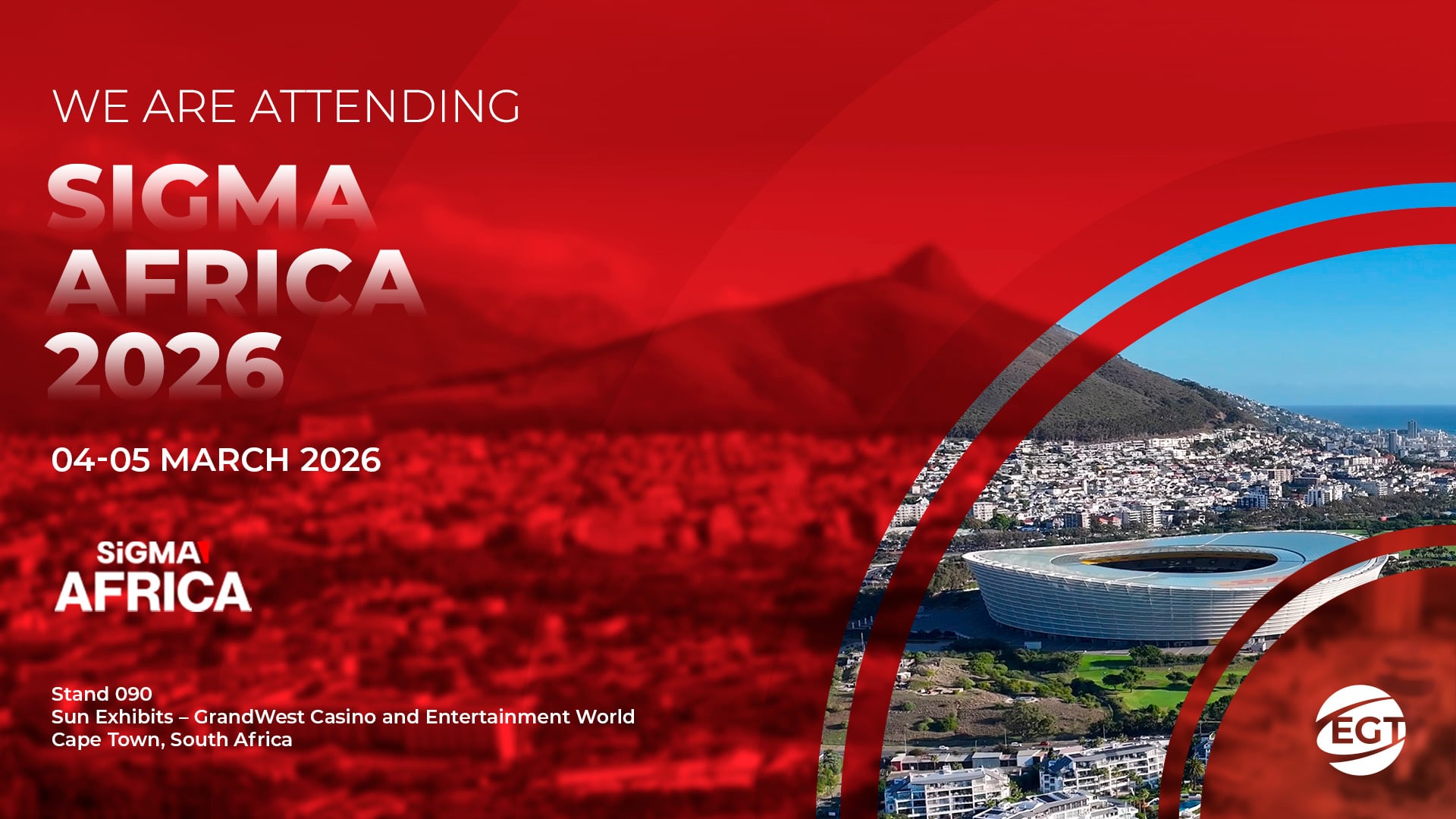 EGT เตรียมจัดแสดงเกมสล็อตและผลิตภัณฑ์เฉพาะกิจในงาน SiGMA Africa 2026