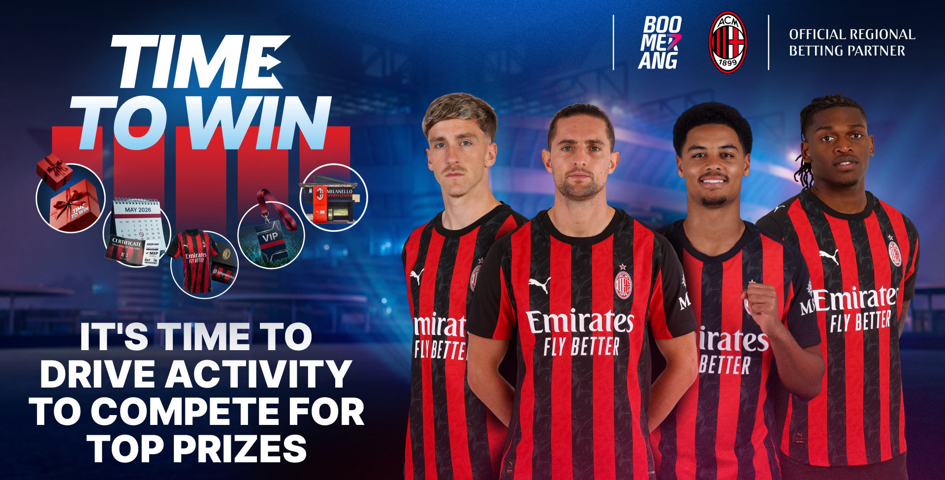 TIME TO WIN โดย Boomerang Partners มอบโอกาสรับรางวัลสุดพิเศษจาก AC Milan