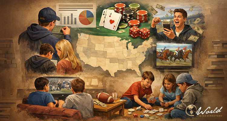 สำรวจพบผู้ใหญ่ในสหรัฐฯ ส่วนใหญ่เล่นพนันก่อนอายุ 21 ปี