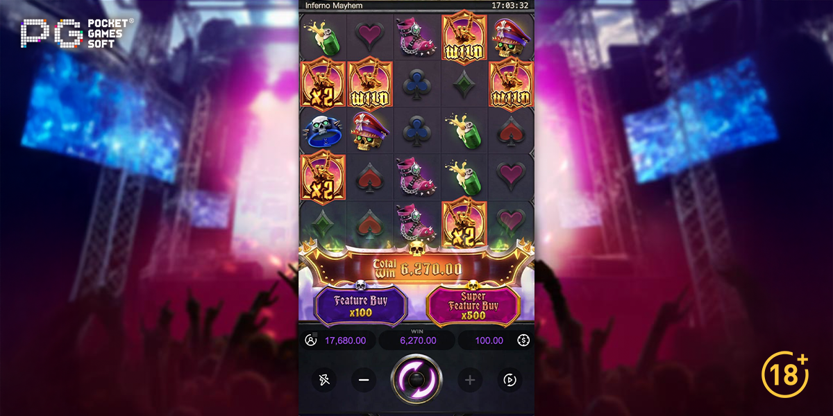 PG Soft ส่งความมันส์เต็มพิกัดกับ Inferno Mayhem เกมสลอตสุดระห่ำ